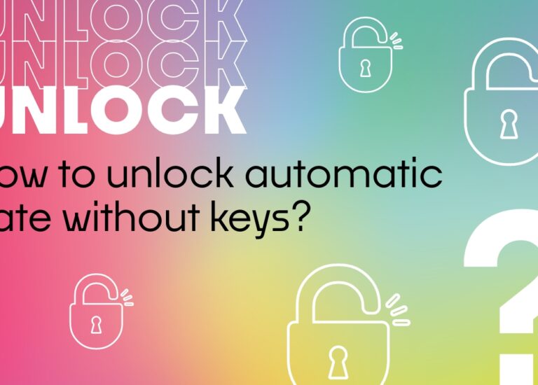 ¿Cómo desbloquear una puerta automática sin llave?